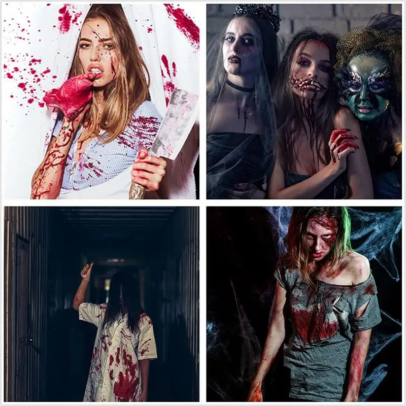 大人のための偽の血の血圧スプレー,sfx,洗えるメイク,ハロウィーンのメイク,1.76オンス