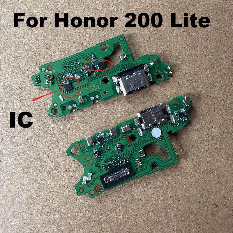 

Для Huawei Honor 200 Lite USB-порт для зарядного устройства, док-разъем, разъем для быстрой зарядки, гибкий кабель для зарядки с заменой IC
