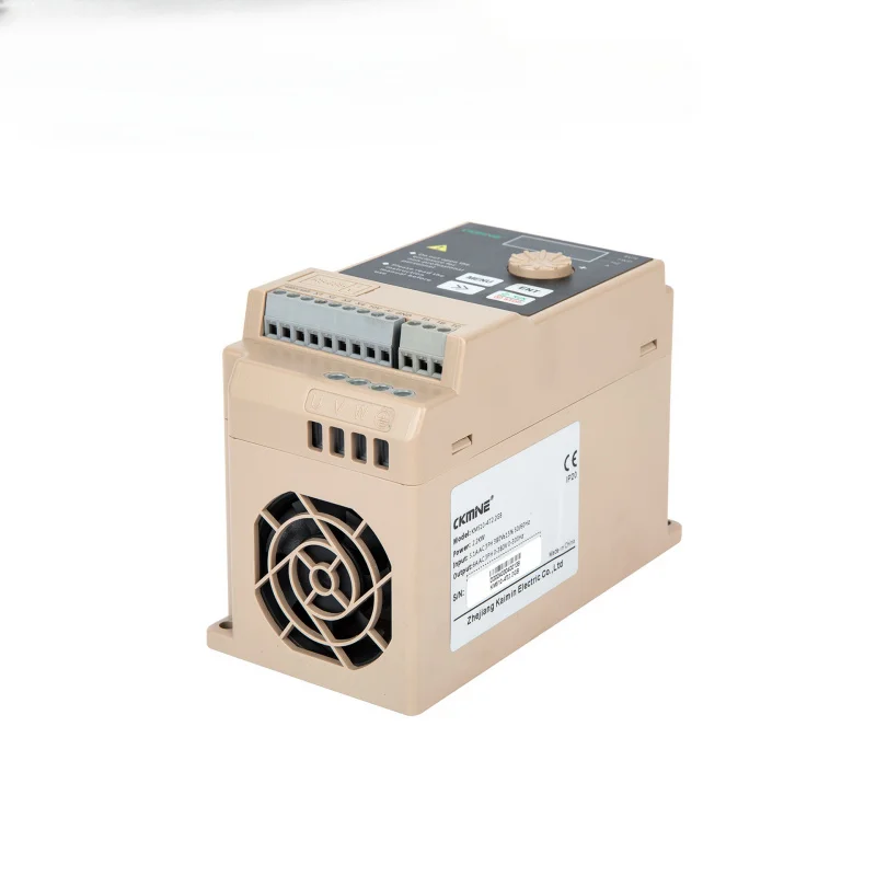 عاكس VFD صغير من سلسلة KM510، 220 فولت/380 فولت، 0.75 كيلو وات إلى 2.2 كيلو وات، التحكم في الحلقة المفتوحة V/F، التحكم في جهد PWM، 74.62 × 151.62 × 110.8 مم