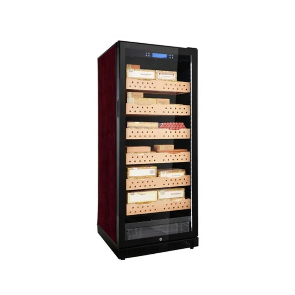 320L Large Cedar Shelves Wooden Cigar Humidor Large Cigar Cabinet
