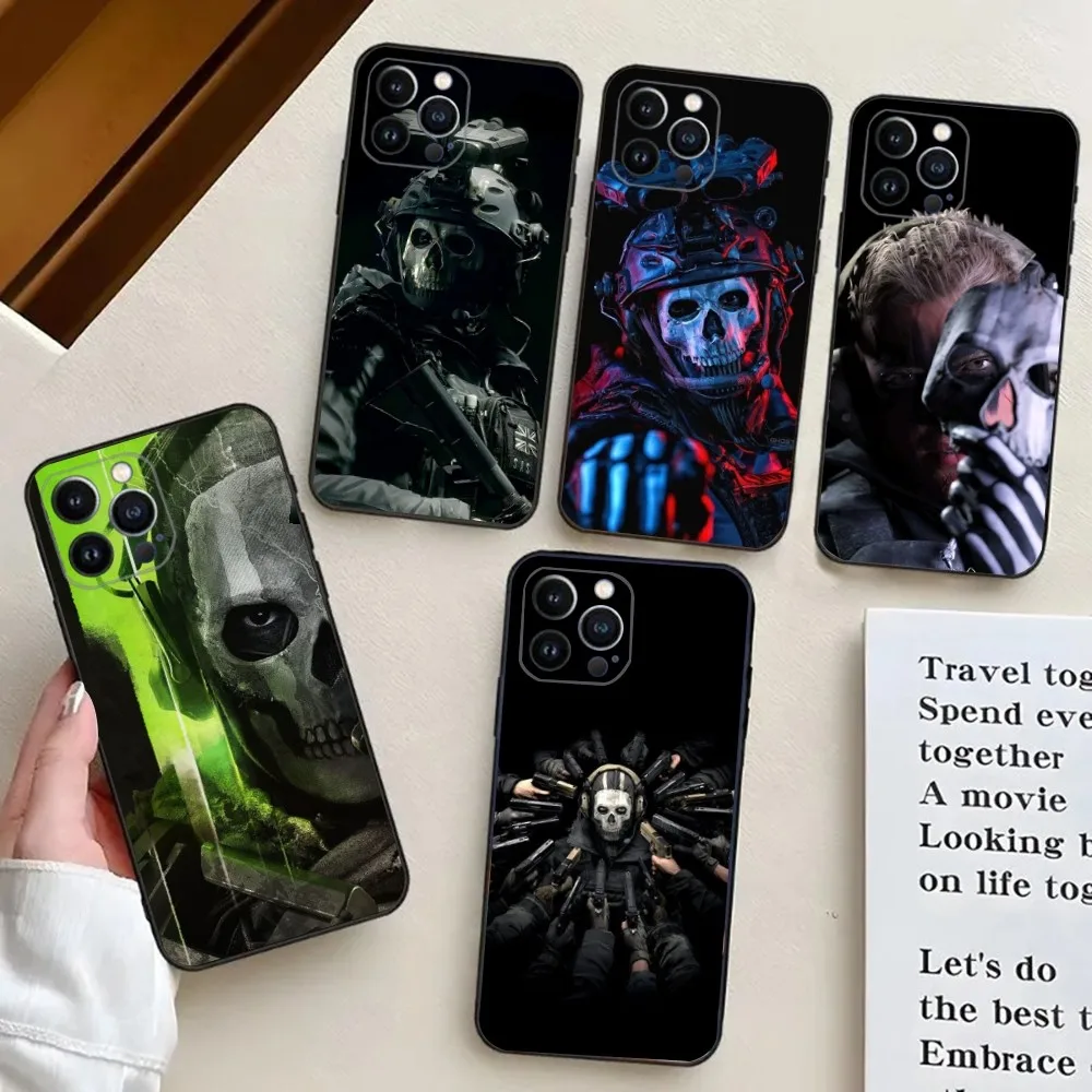 C-COD Call Of D-Duty Ghost  Phone Case For iPhone 15,14,13,12,11,Plus,Pro Max,XS,X,XR,SE,Mini,8,7 Soft Silicone Cover