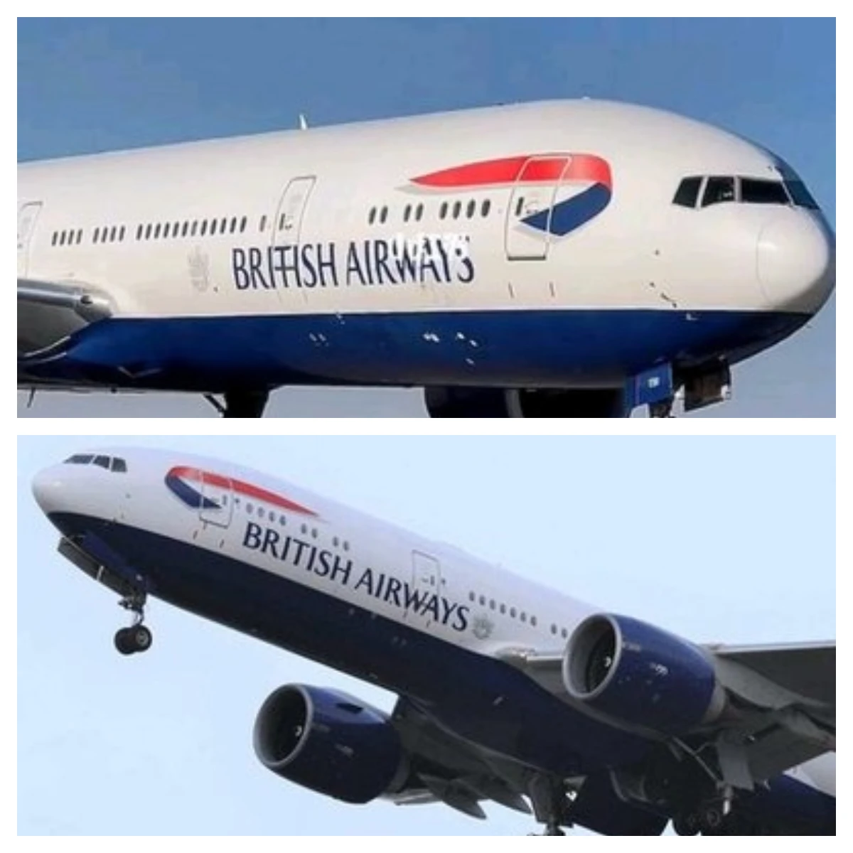 

47CM 1/157 Scale B777 BRITISH Airways Airlines777 Model Plane With Lights& Wheels Base Diecast Resin Airplane Home Display Colle