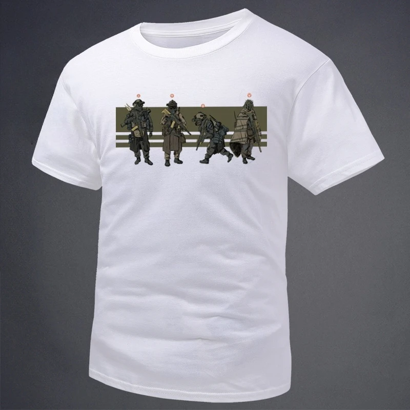 Hot Sale Summer Product - Special Operations Team Soldier Print Theme Style Round-neck Short-sleeved T-shirt - Stealth Series
