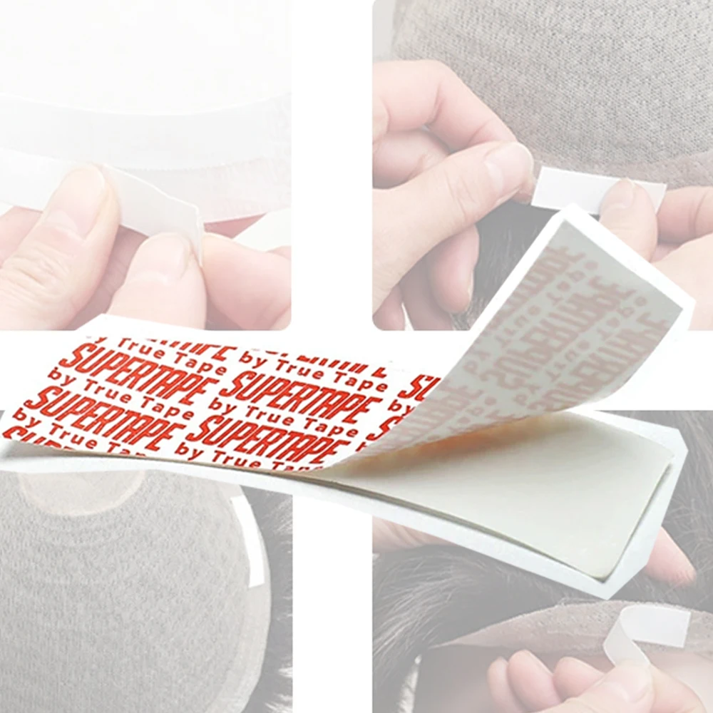 

36/72/108pcs Curved walker tape Double-sided ultra hold tape hair system tape Glue For salon Lace System and men's Toupee