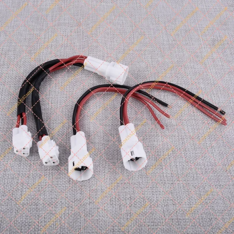 12V Power Outlet Splitter USB Charger Cable Kit with Grips, Auxiliary Socket Plug Adapter Wire Harness for Motorcycle ATV UTV