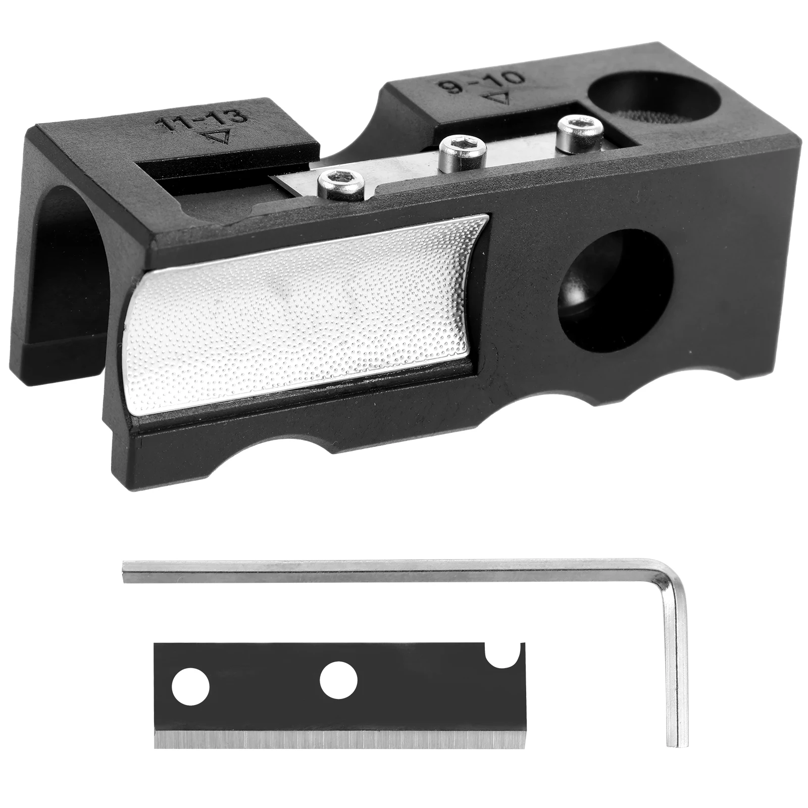 

Billiard Cue Tip Shaper Professional 11 in 1 Pool Cue Tip Repairer Aluminum Alloy Billiard Stick Tip Repair Tool with Wrench