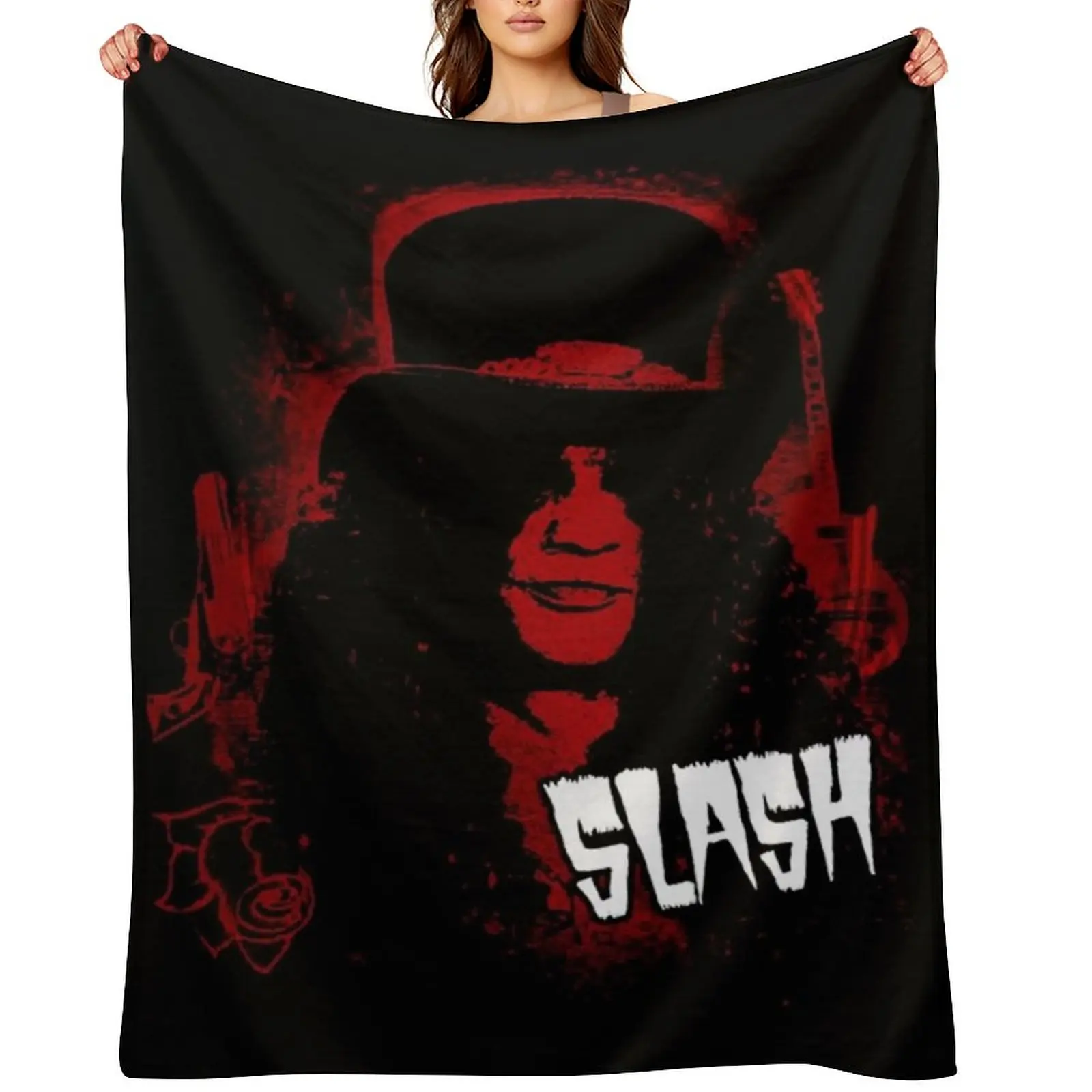 

slash guns n roses Throw Blanket Plush christmas gifts for sofa Blankets