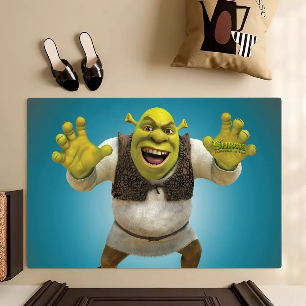 Beast Kingdom S-Shrek And Fiona Floor Mat Bedroom Kitchen Door Bath House Super Absorbent Foot Non-slip