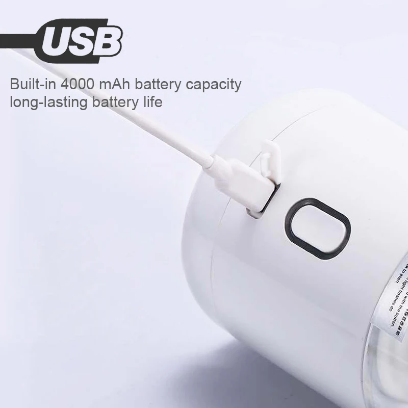 ポータブル電気ジューサー,500ml,ブレンダー,フードプロセッサー,急速充電,多機能,フルーツカップ