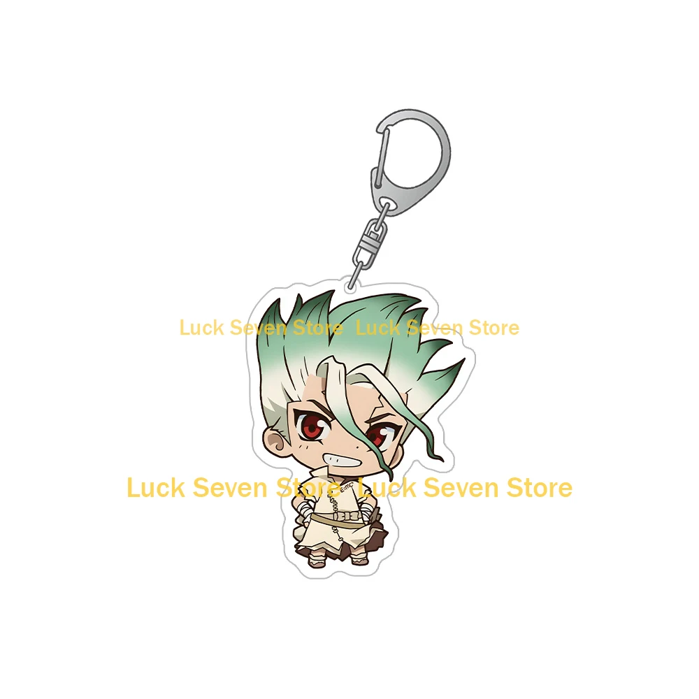 Dr.STONE TV Anime Toy Senku Ishigami Taiju Oki Yuzuriha Ogawa Kohaku Chrome Kinro Ginro Kohaku Acrylic keychain cute Bag pendant