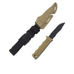 Rubber Training with Sheath,Fake,Training Cosplay Plastic Knife Movie Prop Hunting Practice Decoration