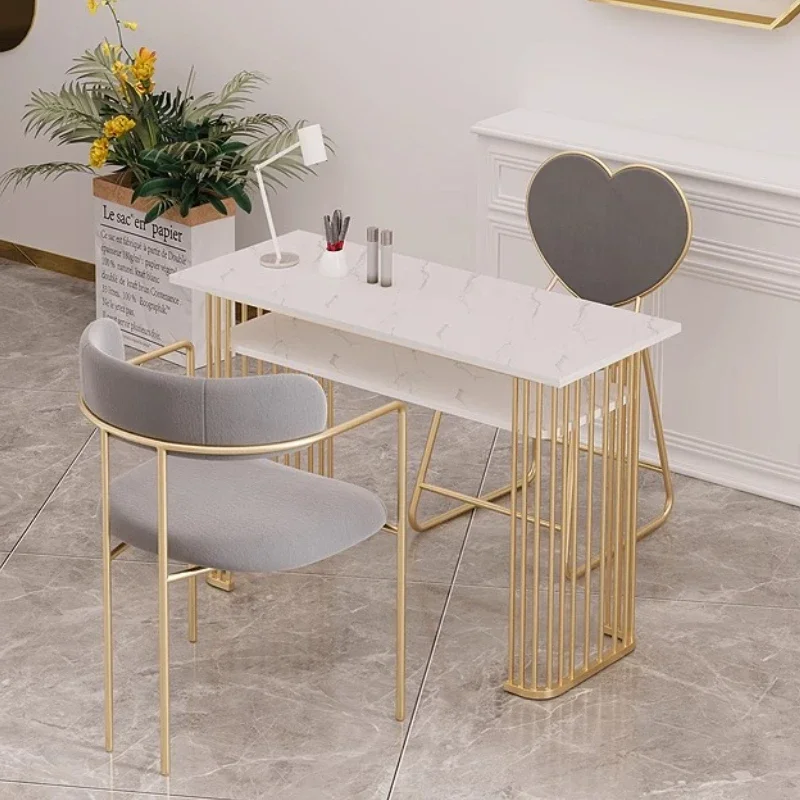 

Ergonomic Legs Nail Table Stand Professionals Vacuum Nail Table Nordic Luxury Reception Mesinha De Manicure Hotel Furniture