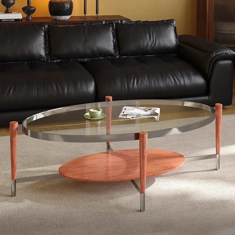

Nordic Designer Coffee Table Unique Minimalist Italian Aesthetic Coffee Table Decoration Transparent Couchtisch Home Furniture