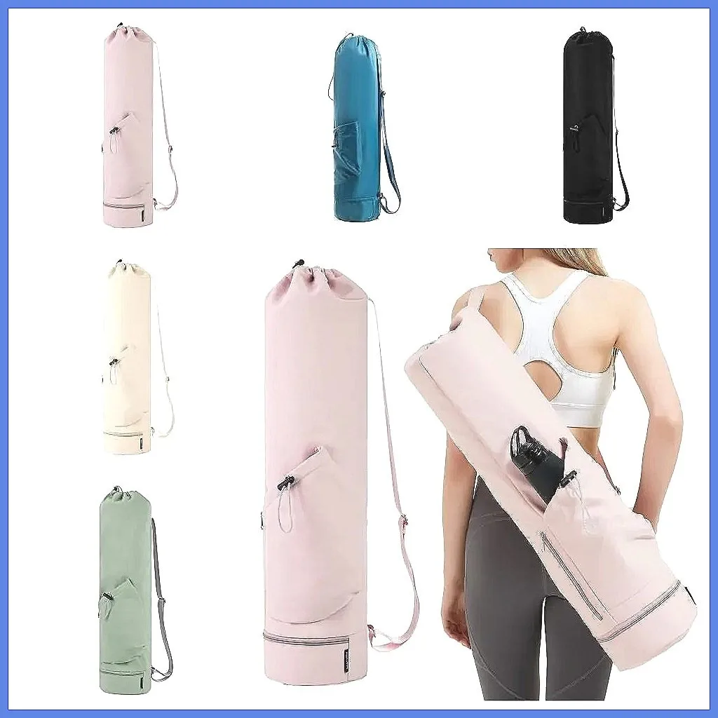 Large Capacity Yoga Backpack, Waterproof Yoga Mat Bag with Adjustable Shoulder Straps, Breathable Sports Gym Bag