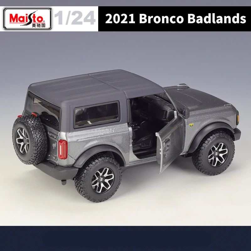 1:24 Ford Bronco Badlands 2021 Alloy Car Model Simulation Diecasts Metal Toy Off-road Car Model Collection Gift