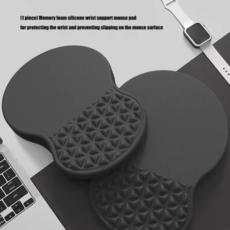 

Легко чистящийся коврик для мыши с эргономичной пеной с эффектом памяти. Поддерживает запястья. Противоскользящее основание. для
