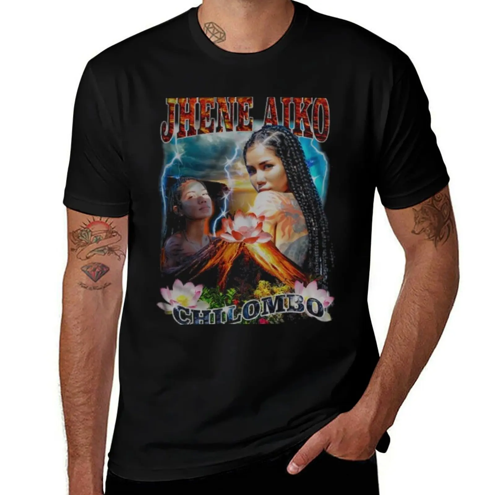

Jhene Aiko Chilombo T-Shirt cotton t shirt man t shirt man cotton T-Shirt