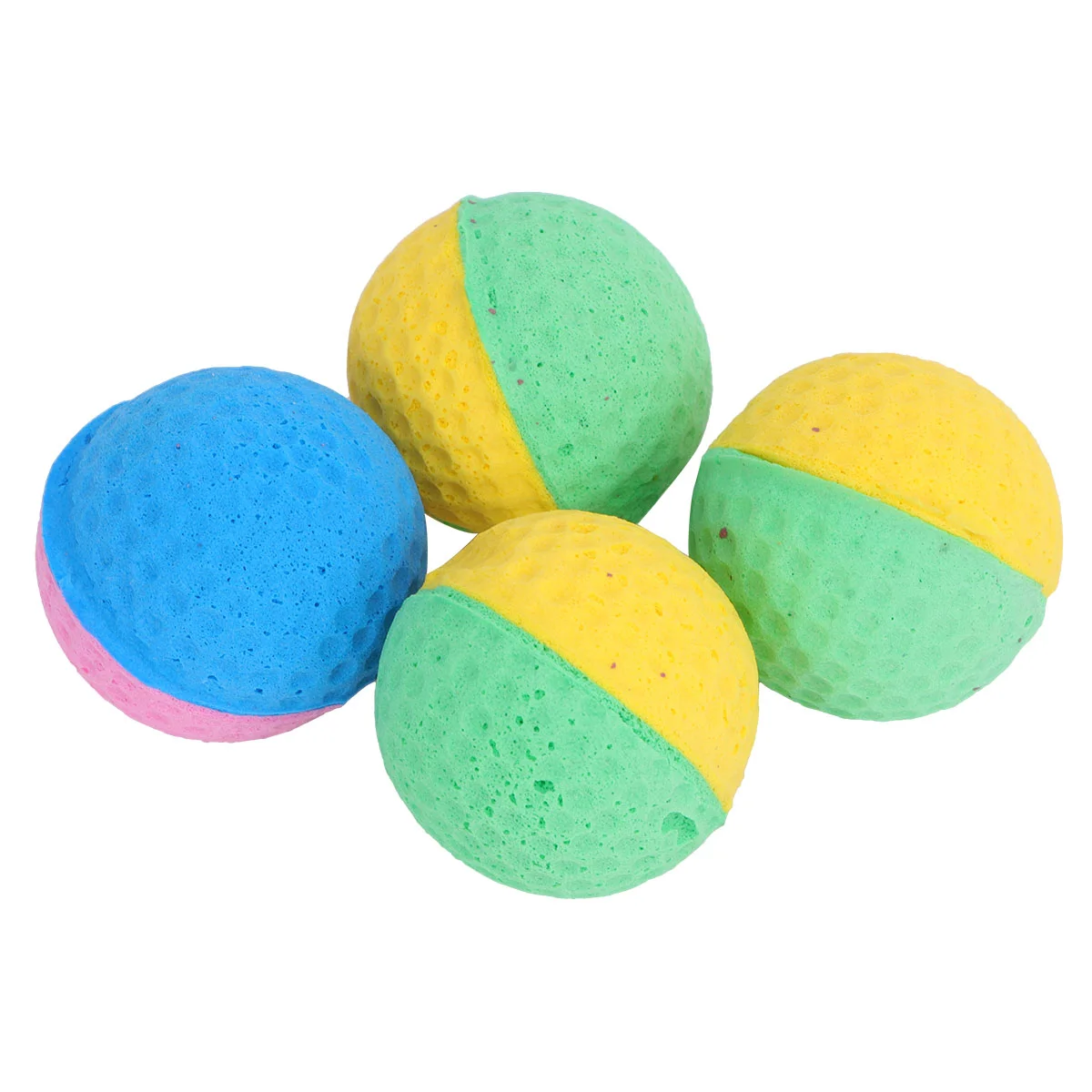 4 Pcs Durable Cat Toys Ball for Balls Bite Healthy Exercise Cats Latex Energy Boosting Pets