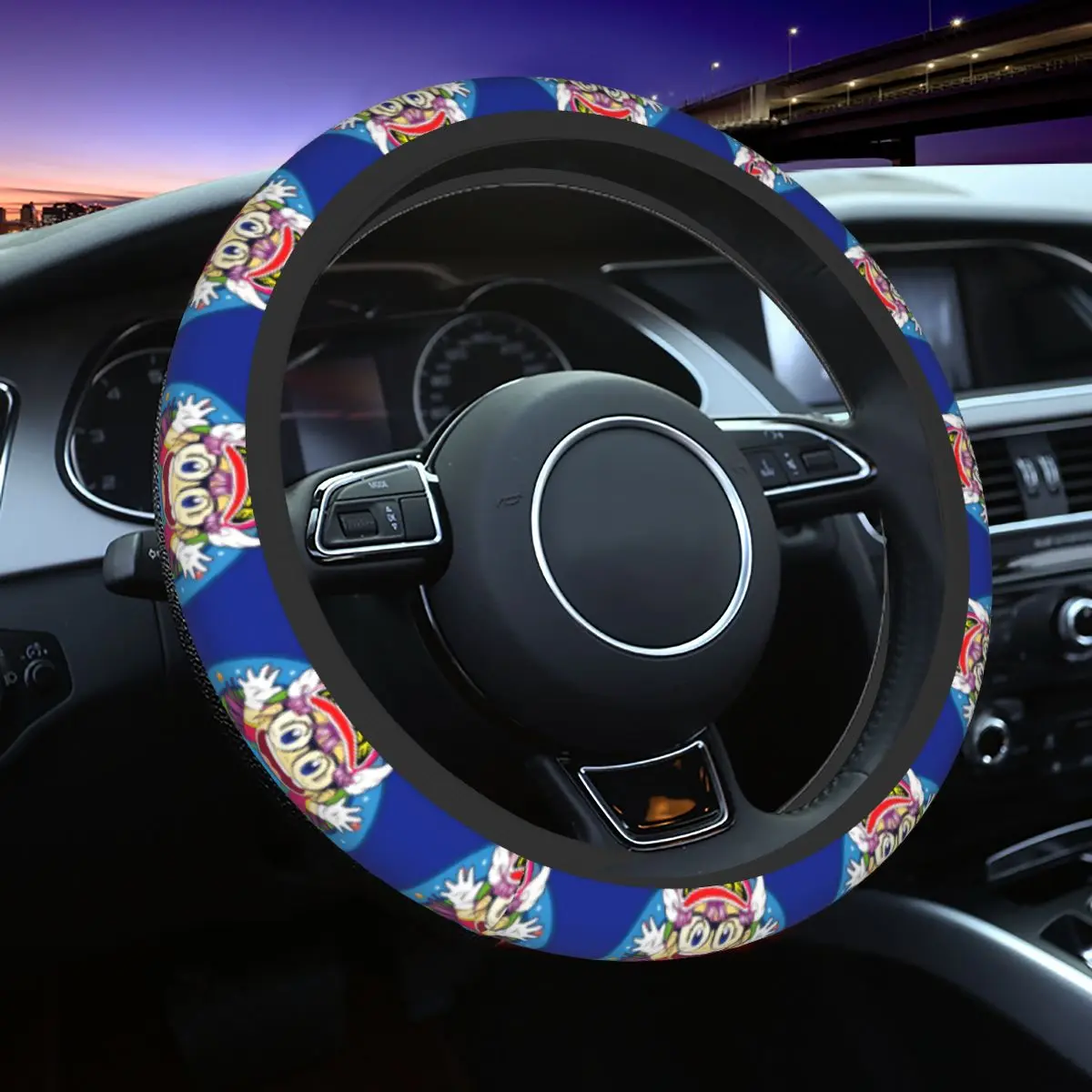 Arale Norimaki Dr. Slump Steering Wheel Covers Universal 15 inch Breathable Steering Wheel Protector for Sedan Car Accessories