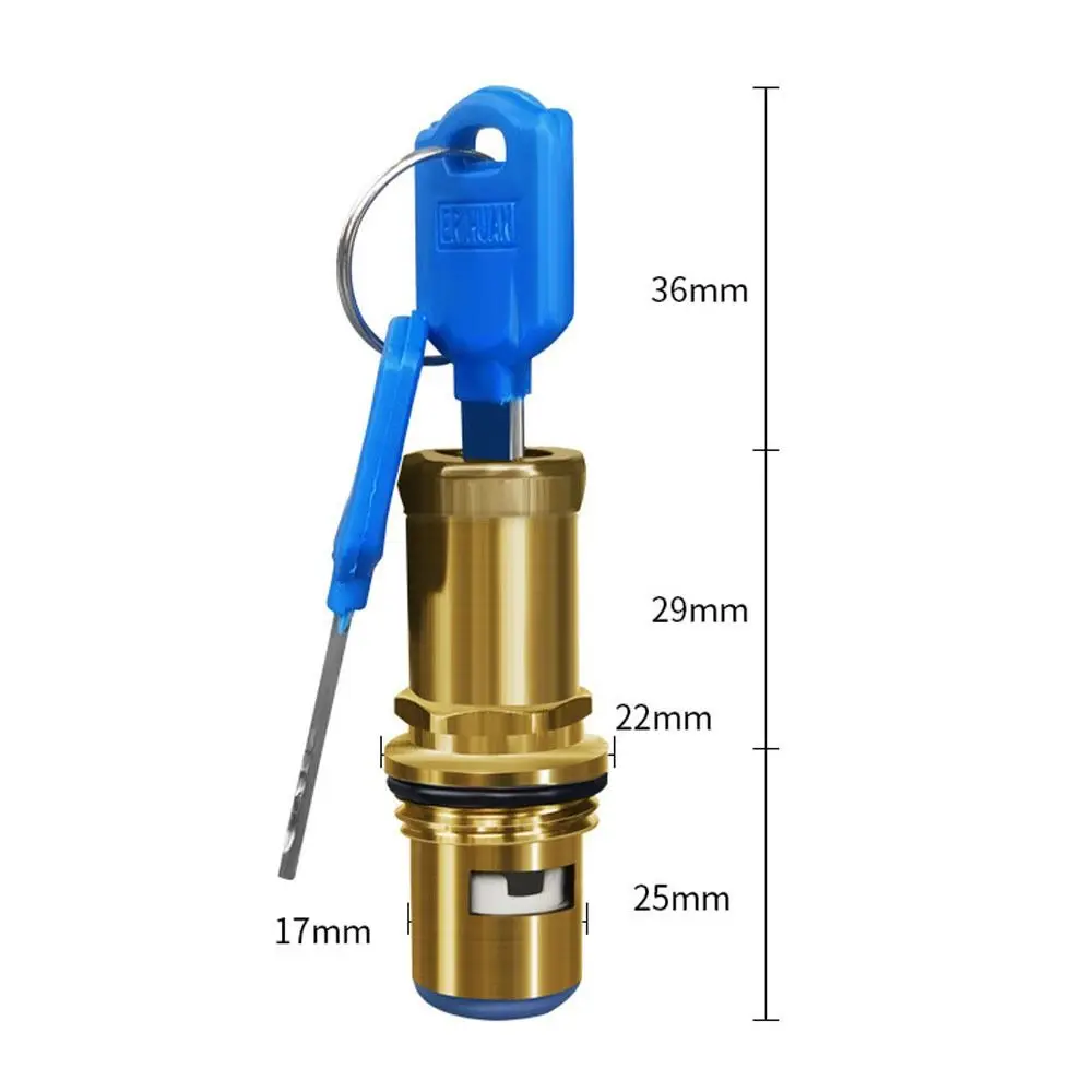 

Многофункциональный медный клапан из нержавеющей стали, желтый сердечник для крана, утолщенный сердечник клапана, аксессуары для ванной комнаты