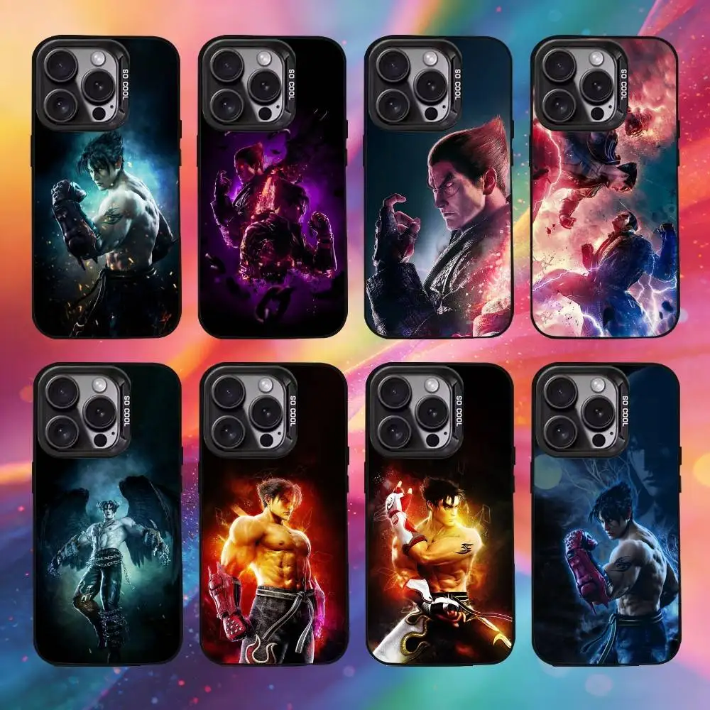

T-Tekken F-Fighting game Phone Case For iPhone17, 16,15,14,13,12 Pro Max Black Candy Matte Shockproof Cover