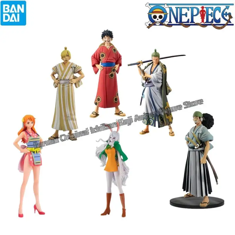 

In Stock Bandai Original Box Garagekit One Piece Dxf Monkey D Luffy Roronoa Zoro Sanji Nami Usopp Carrot Anime Characters Statue