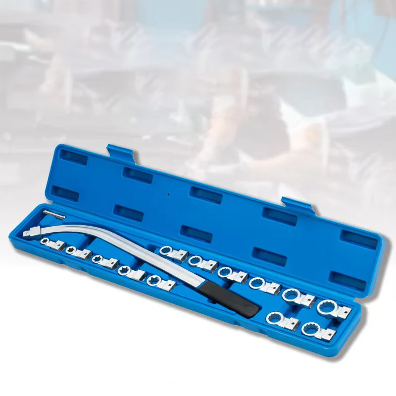 

15 piece set of adjustable wrench for car engine belt, belt pulley disassembly and assembly idler pulley tensioning special tool