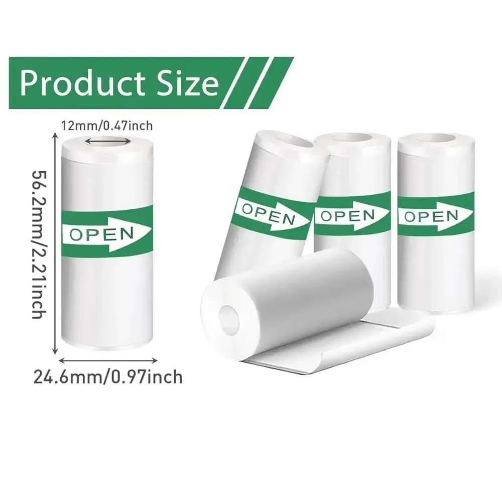 Paper Sticker Mini Thermal Paper White Self-adhesive Label Sticker Price Tag