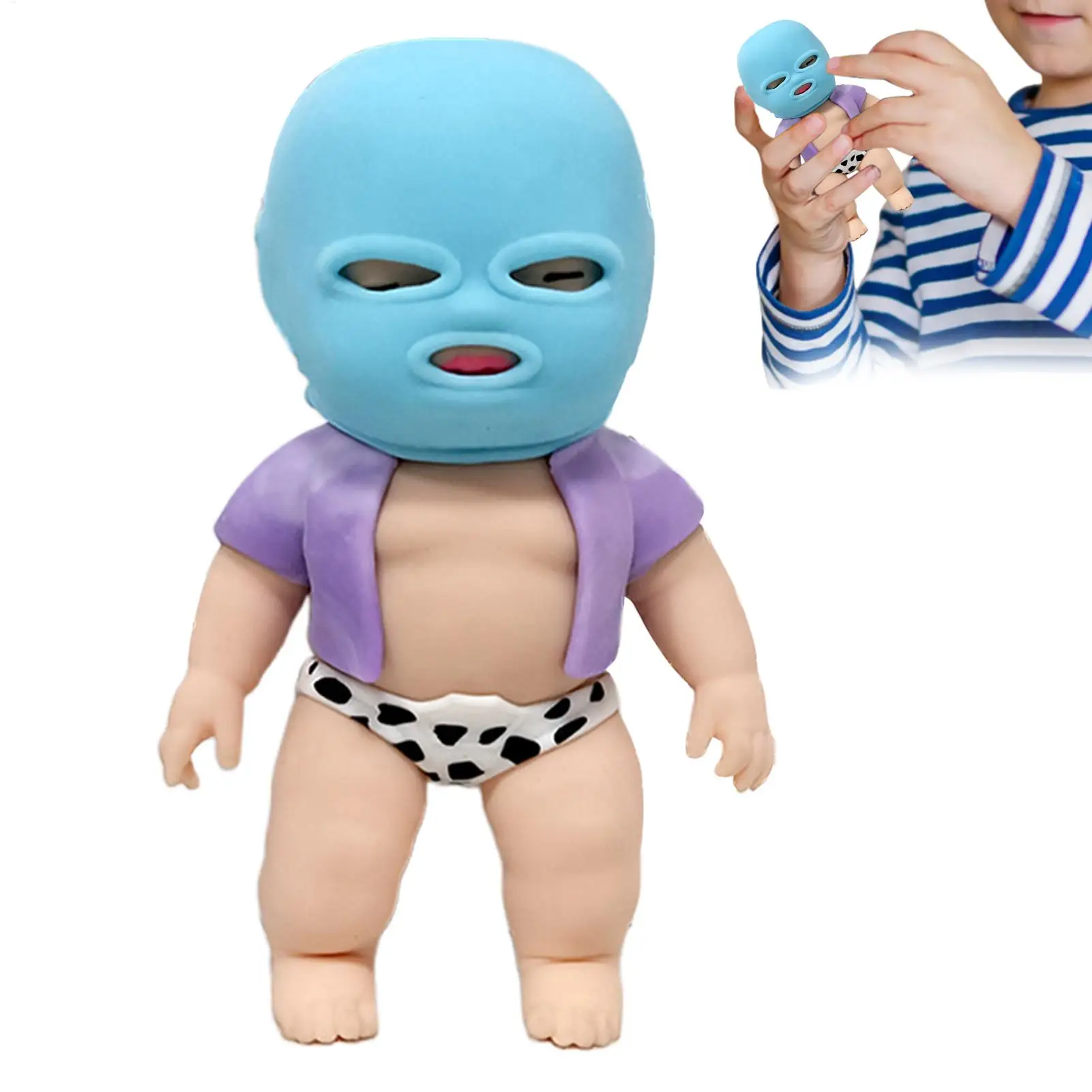 スクイーズフィジェットトイ弾性超ソフト人形型大人用フィジェットスクイーズおもちゃ子供男の子子供ティーン大人女性男性用