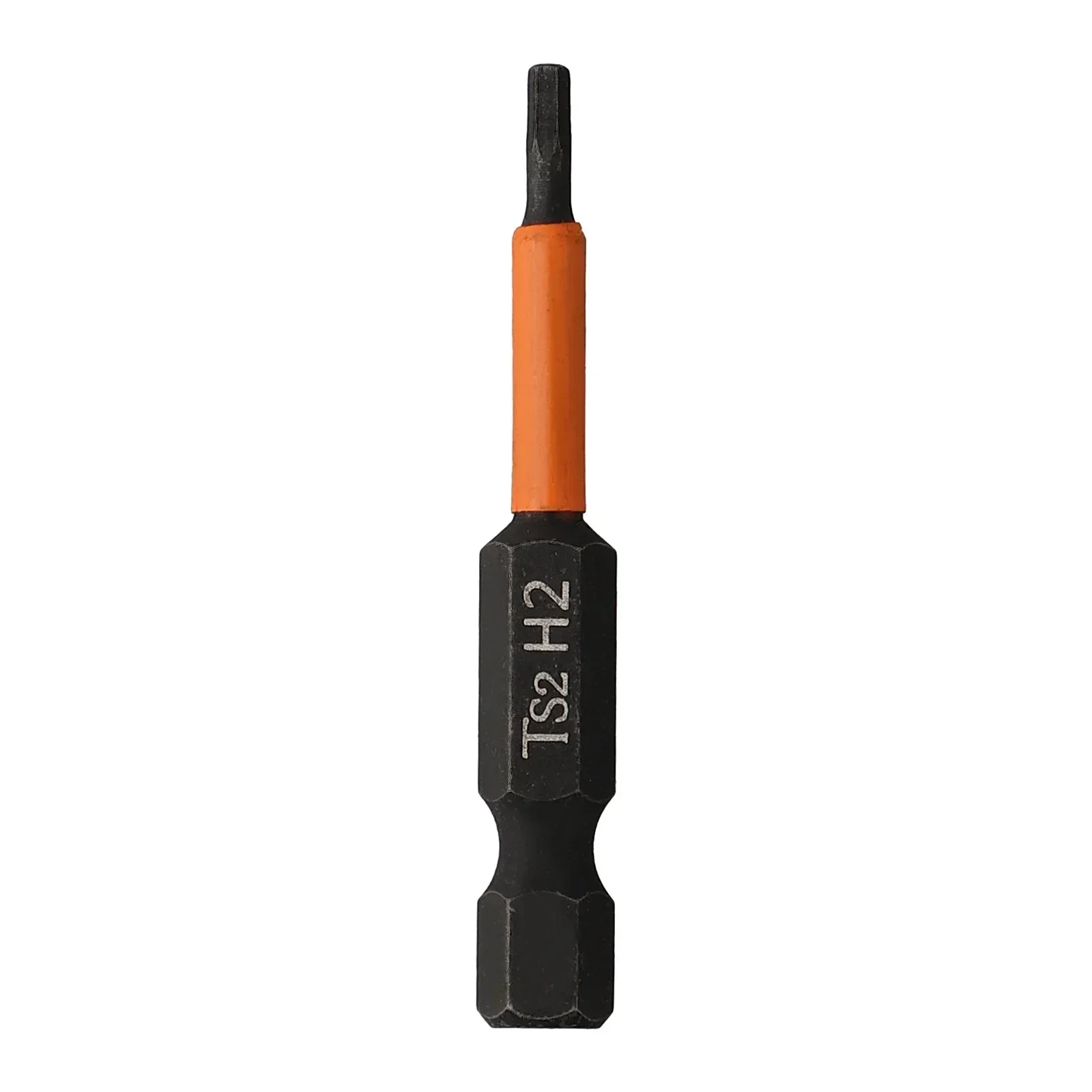 Destornillador eléctrico de cambio rápido, taladro hexagonal de 1/4 pulgadas, 50mm/1,96 pulgadas, 50mm de longitud, aleación de acero, color negro y naranja, nuevo