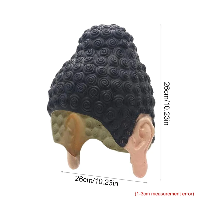 Gorros de natación con forma de Buda TathaGata, antideslizantes, flexibles, de látex, para surfear, para hombre y mujer