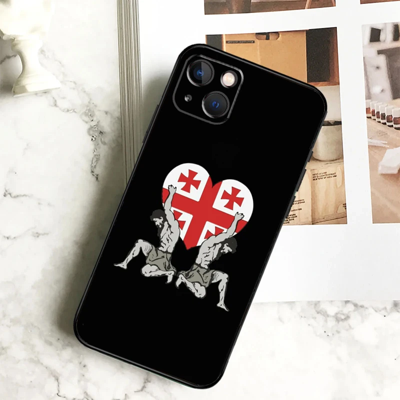 Georgia Flag Case For iPhone 15 16 11 12 13 14 Pro Max 7 8 Plus XR X XS Max 12 13 Mini Back Cover