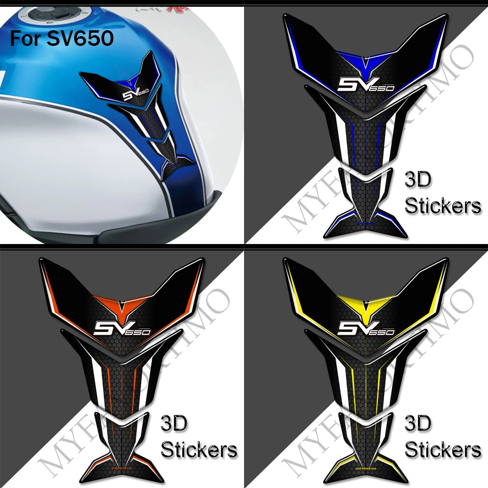 Stiker sepeda motor bantalan tangki pelindung pegangan Gas bahan bakar minyak stiker lutut untuk Suzuki SV650A SV650X 650 SVS X 2016 2022