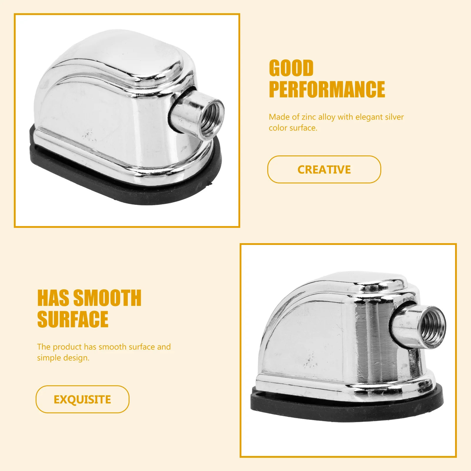 2 قطعة العروات كمين سبائك الزنك الفضة طبل موصلات استبدال أجزاء ل مجموعة طبلة توم الدف دائم مخلب السنانير أداة #5