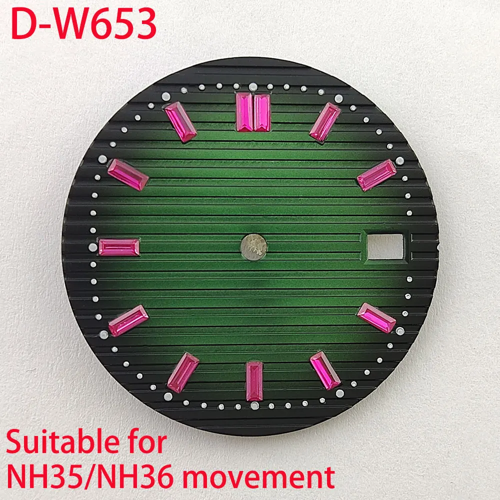 29.8mm dial nh35/nh36 dial diamond time label sterile dial custom logo suitable for NH35 movement watch replacement accessories