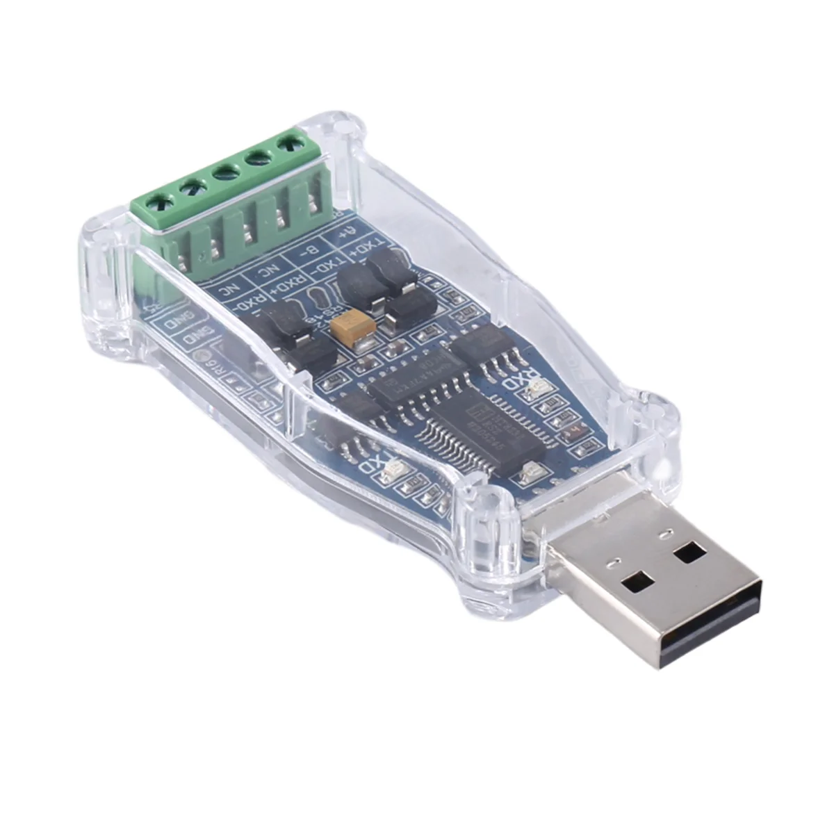 ABEP-USB To RS485 RS422 Serial Adapter for FTDI Chip 6Pin Terminal Block Converter Support WinXP Win 7 Win8 Win10 Android