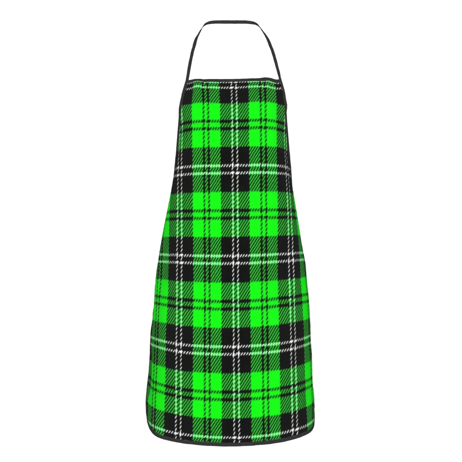 Buffalo Plaid Polyester locking hem Apron Home Cooking Baking Kitchen Check Plaid Apron Colorful Fashions Yellow Check