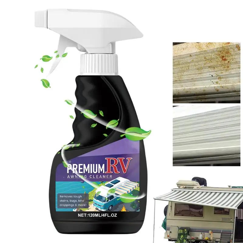 RV Exterior Cleaner Powerful Roof Cleaner Resistant RV Roof Cleaner Conditioner All Purpose Cleaning Spray For All Awning Fabric