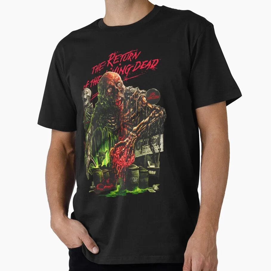 

Vintage horror monster Ghost movie Scary haloween Gift t shirt Return of the living dead Retro Graphic clothes 1225 All size top