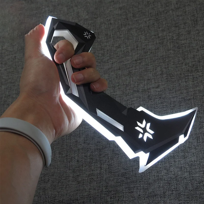 25 سنتيمتر Valorant VCT Karambit شحن خشبي يضيء لعبة السيف مخلب سكين لعبة المشاجرة سلاح نموذج هدايا لمجموعات الأصدقاء #3