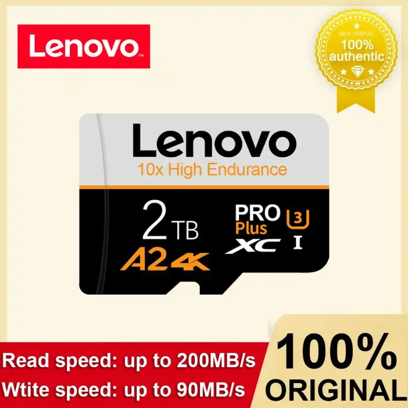 Lenovo UHS-I Micro TF SD Card 2TB 1TB A2 U3 Memory Card High Speed SD Card 128GB For Nintendo Switch Ps4 Ps5 Game Laptop