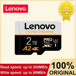 Lenovo UHS-I Micro TF SD Card 2TB 1TB A2 U3 Memory Card High Speed SD Card 128GB For Nintendo Switch Ps4 Ps5 Game Laptop