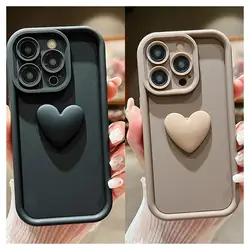 Cute 3D Love Heart Phone Case For OPPO Realme C53 C51 C55 C35 C21Y C25Y C30 C31 C33 C12 C15 C21 C25 C25S C20 C11 2021 8 5G 8i 4G