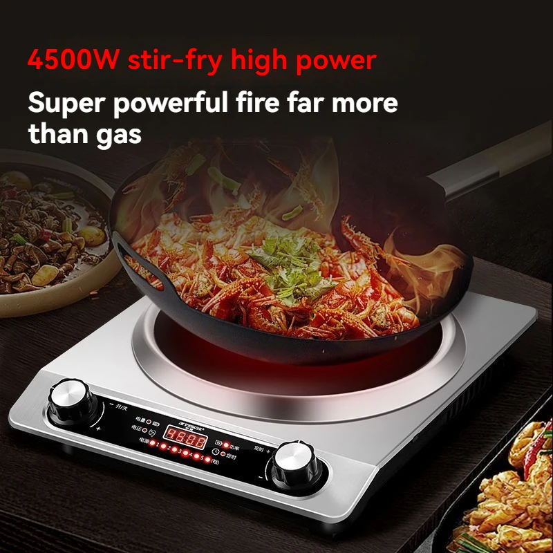 

Индукционная плита высокой мощности 3500 Вт, многофункциональная водонепроницаемая индукционная плита с сильным огнем, водонепроницаемая плита для жарки