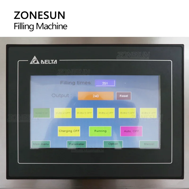 Zonesun máquina de enchimento a vácuo automática ZS-YTZL8A 8 cabeças óleo essencial perfume líquido spray garrafas com capa poeira