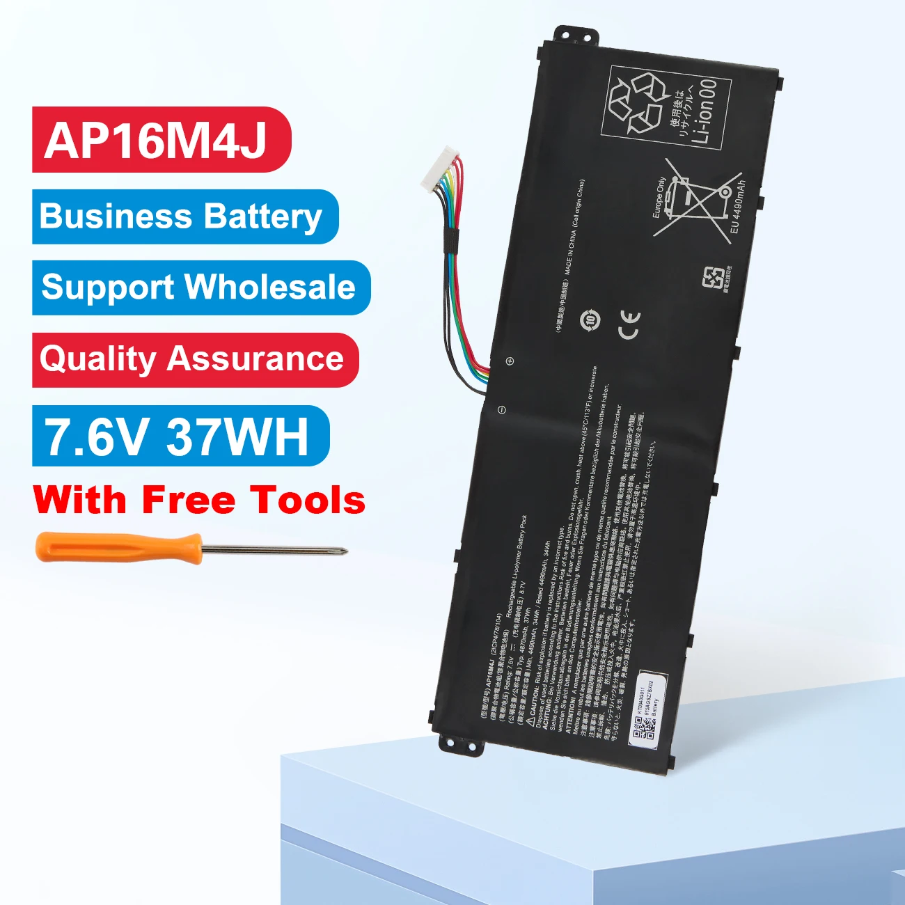 

KingSener AP16M4J Laptop Battery For Acer Aspire 3 A317-33 EX215-51G Series Notebook 2ICP4/78/104 7.6V 37WH 4870mAh