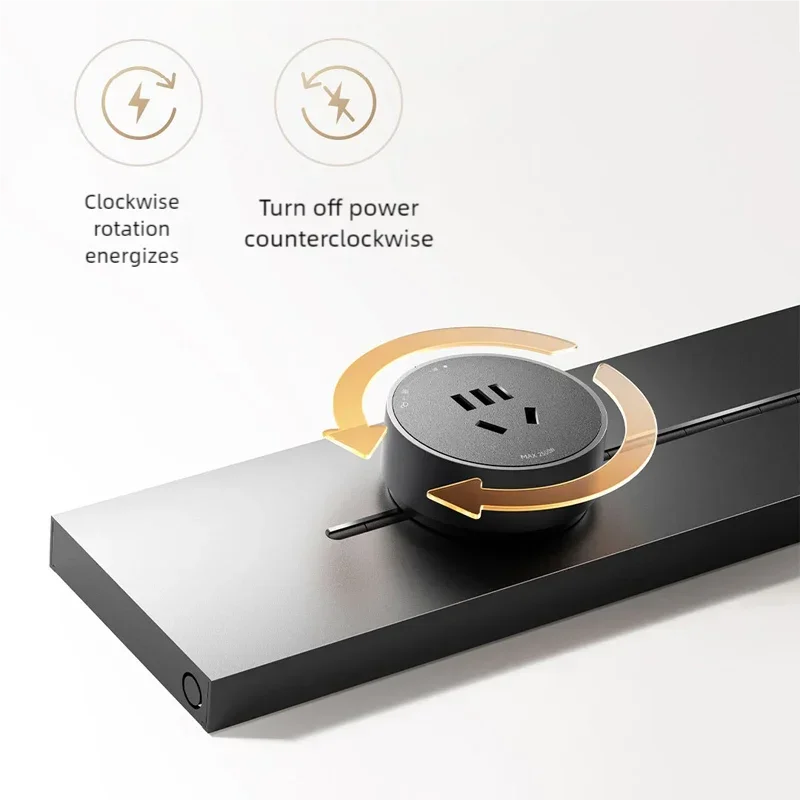 Originele Xiaomi Track Socket Set Wall Power Rail Beweegbare stopcontacten High End Huishoudapparaat Power 8000W High Power Professioneel Nieuw