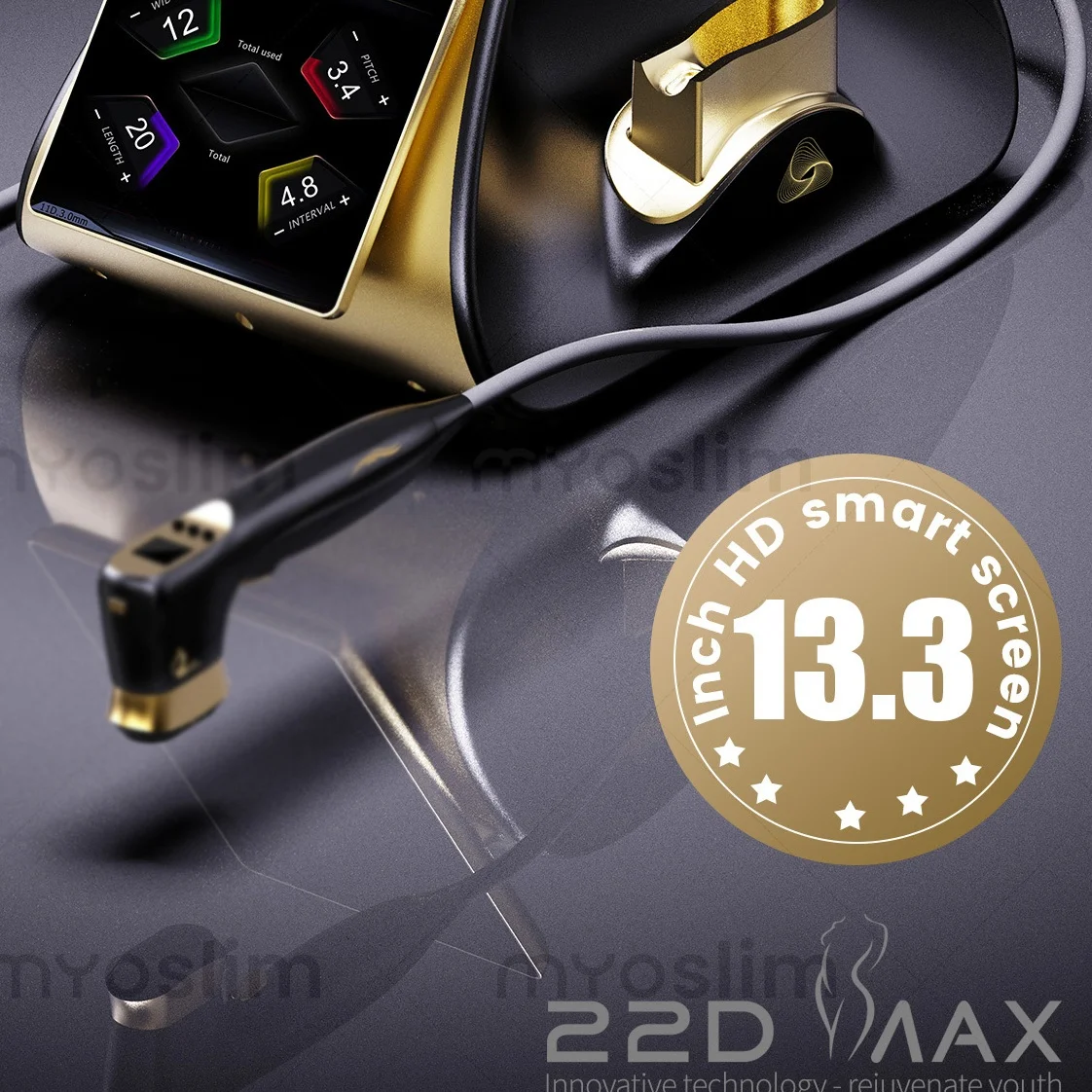 

Новый многофункциональный аппарат для ухода за кожей 22D MAX HIFU для лица и тела