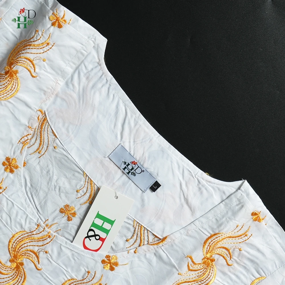 Robe traditionnelle africaine pour femmes, tenue Bazin Riche blanche brodée en or, Robe de soirée Bubu, Boubou d'église Djellaba, nouvelle collection