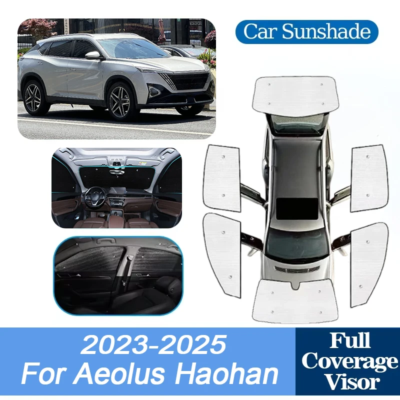 For Aeolus Haohan Accessories Dongfeng Mage 2025 2024 2023 Car Window Covers Aluminum Foil SunShade UV Protector Sun Baffle Auto